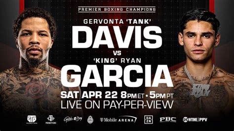 What time is the Gervonta Davis vs. Ryan Garcia fight tomorrow。